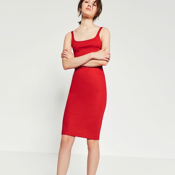 zara bodycon midi dress